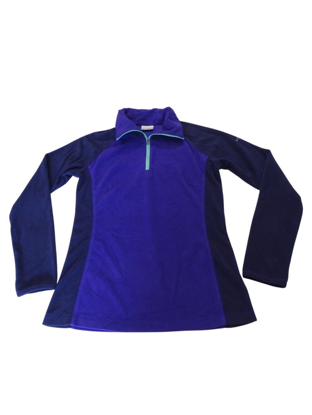 Columbia Purple Fleece 1/4 Zip Pullover Jacket Women Size M Long Sleeve Outdoor